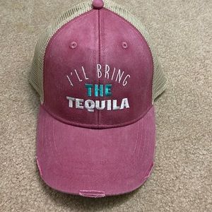 Adjustable trucker hat. “I’ll Bring The Tequila “